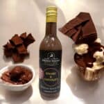 Scottish Whisky with chocolate dessert sauce