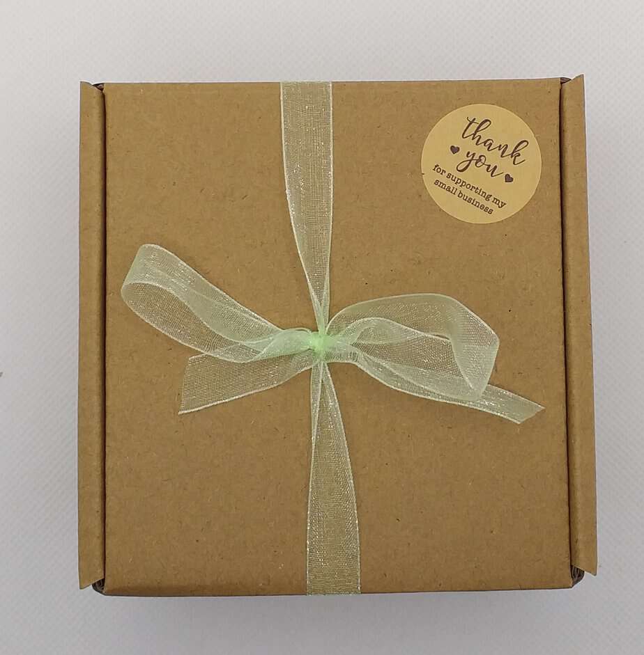 Hand Knitted Gift Box - Lime - handmade by Pretty Little Things Orkney (view 3)