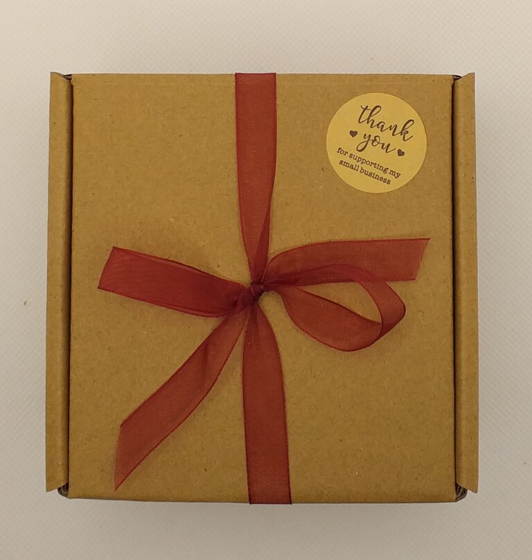 Hand Knitted Gift Box - Red - handmade by Pretty Little Things Orkney (view 3)