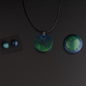 Aurora Borealis jewellery set. - Image 4