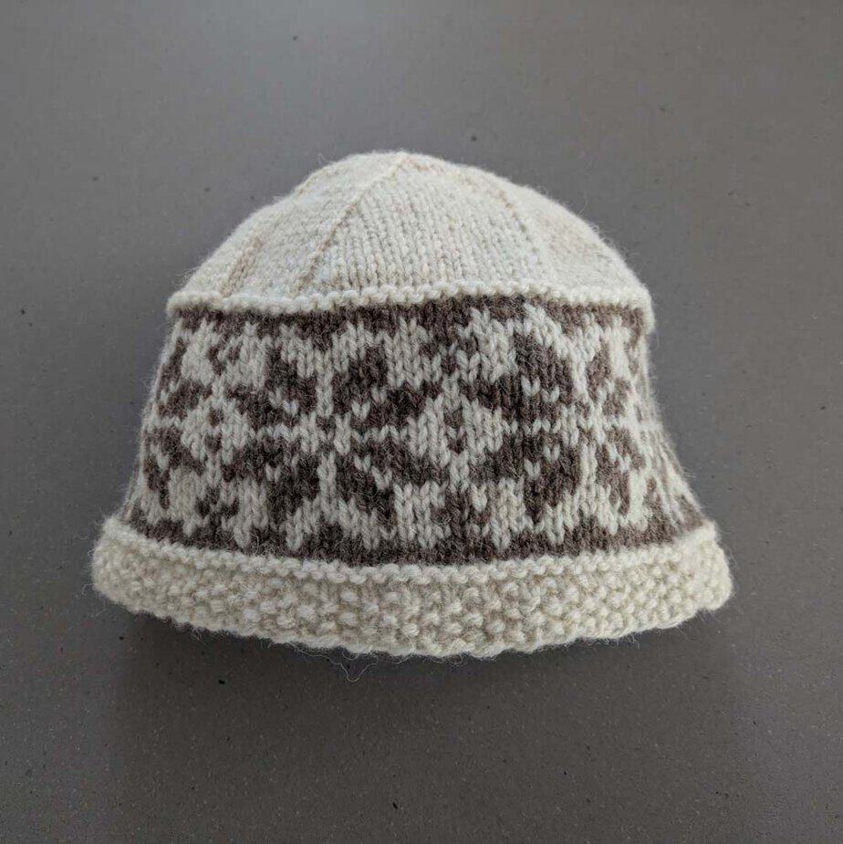 Hand Knitted Fair Isle Hat - Image 1