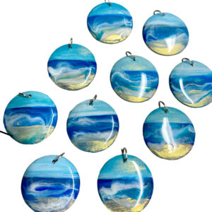 seascape necklace, wearable artwork by Sarah Kay, Shetland. - Image 8