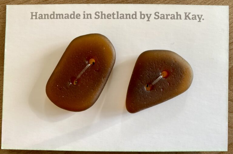 Sea glass buttons
