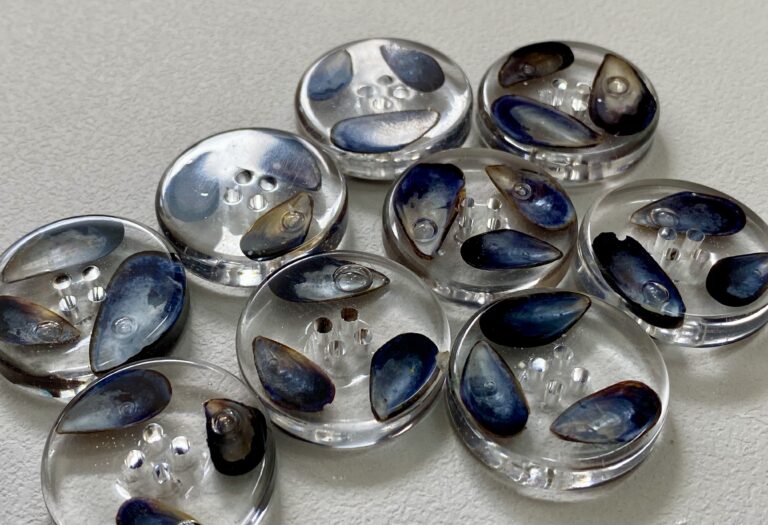 Real Mussel shell buttons! - handmade by Sarah Kay Arts (view 7)
