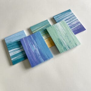 Coastal inspired concertinas - handmade by bailemorbooks