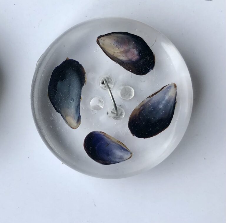 Real Mussel shell buttons! - handmade by Sarah Kay Arts (view 2)