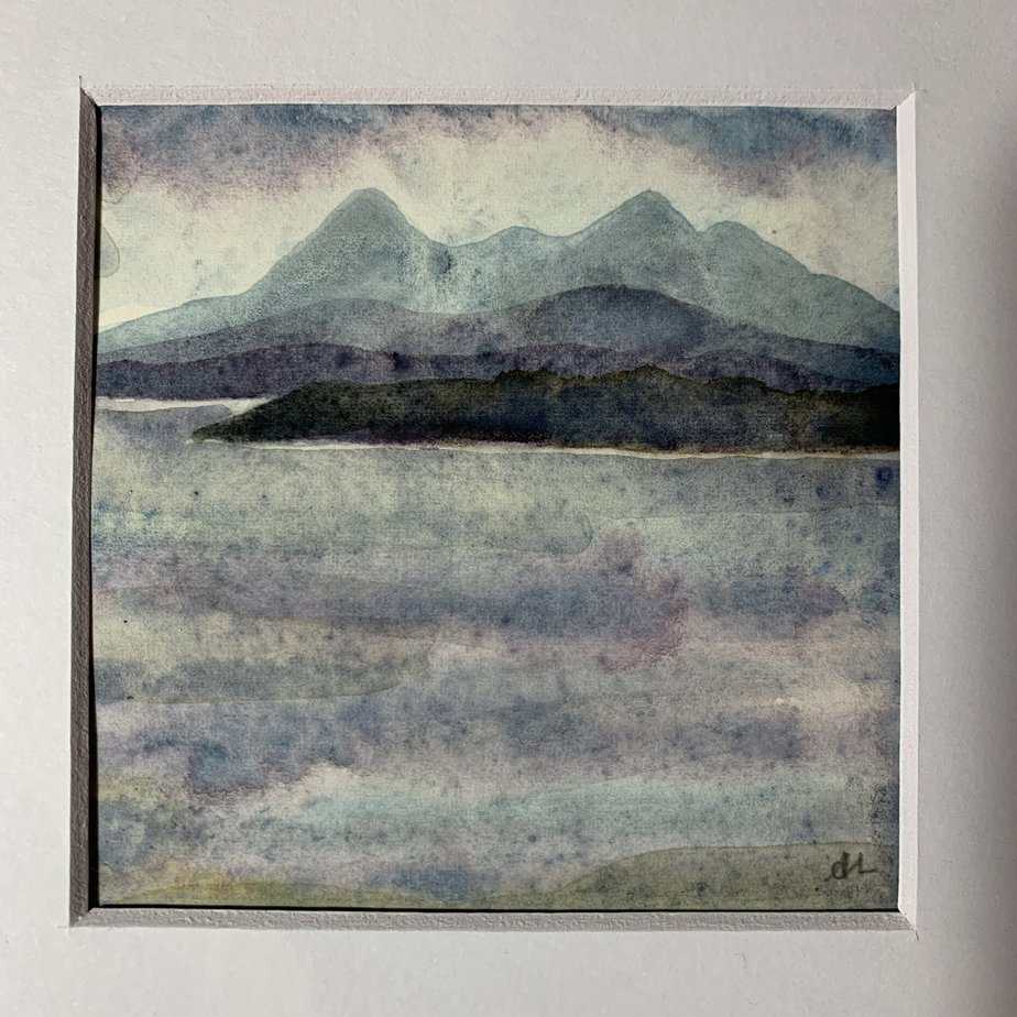 Skye Scape Original Painting - handmade by Seaholly Studio (view 6)