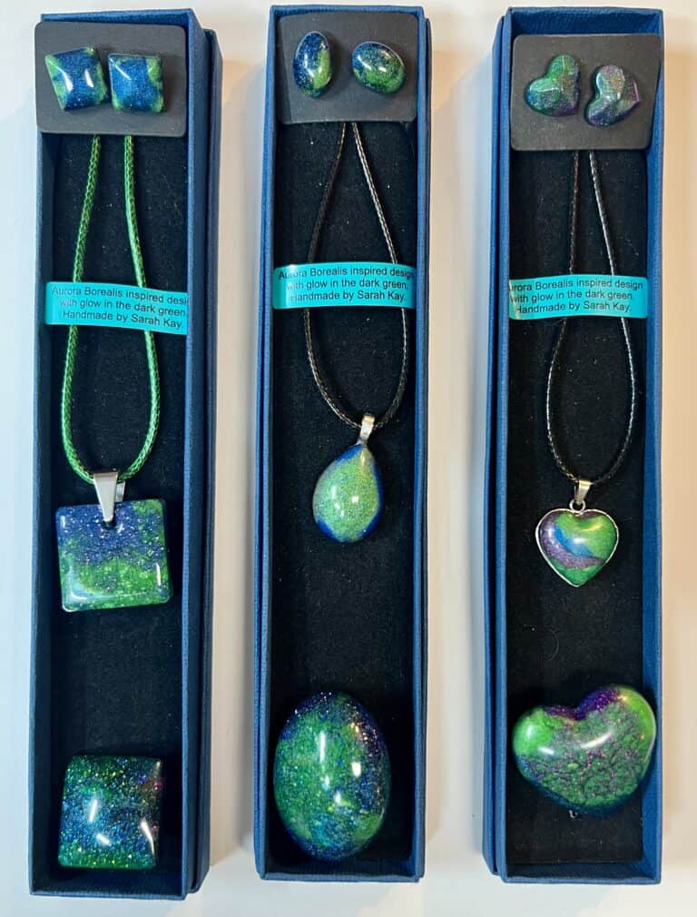 Aurora Borealis jewellery set.