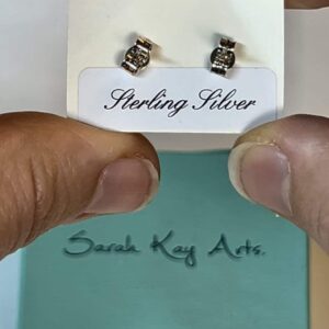 Seaweed earrings, resin jewellery from Shetland. - Image 2