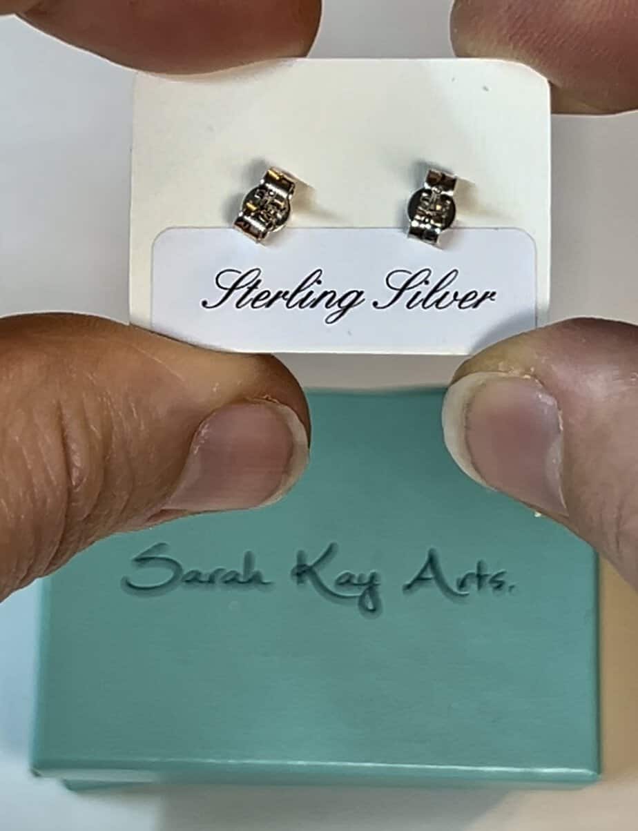 Seaweed earrings, resin jewellery from Shetland. - Image 2