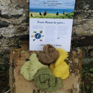 Mixed Box of Plant Dyed Colonsay Wool - handmade by Colonsay Wool Growers (view 3)