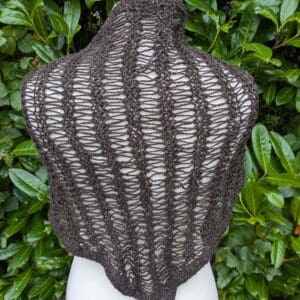 Handknitted Wool Shawl - handmade by Ascog Wool (view 2)