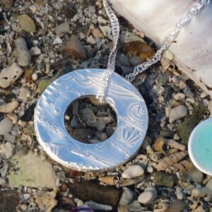 Memories of the Beach Turquoise Two Sided Pendant - Image 2