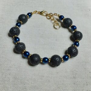 Various Stones/Lava Stones Bracelets (choice) - handmade by Quiet Space Arts (view 3)