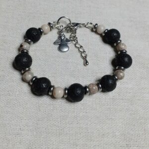 Various Stones/Lava Stones Bracelets (choice) - handmade by Quiet Space Arts (view 4)