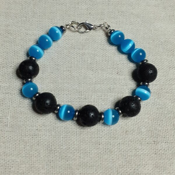 Various Stones/Lava Stones Bracelets (choice) - handmade by Quiet Space Arts (view 5)