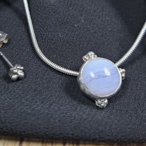 Daydreamer Blue Lace Agate pendant - Image 4