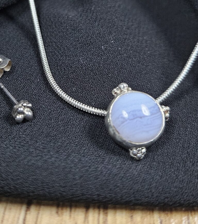 Daydreamer Blue Lace Agate pendant