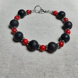 Various Stones/Lava Stones Bracelets (choice) - handmade by Quiet Space Arts (view 2)