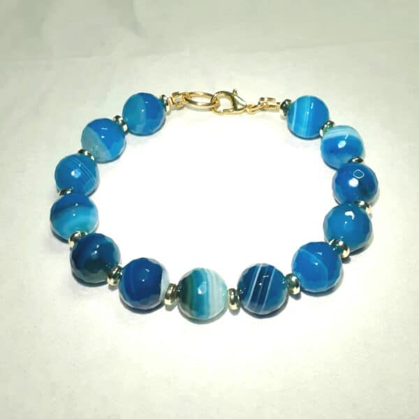Coloured Stone Assorted Colours Bracelets (choose from) - handmade by Quiet Space Arts (view 2)