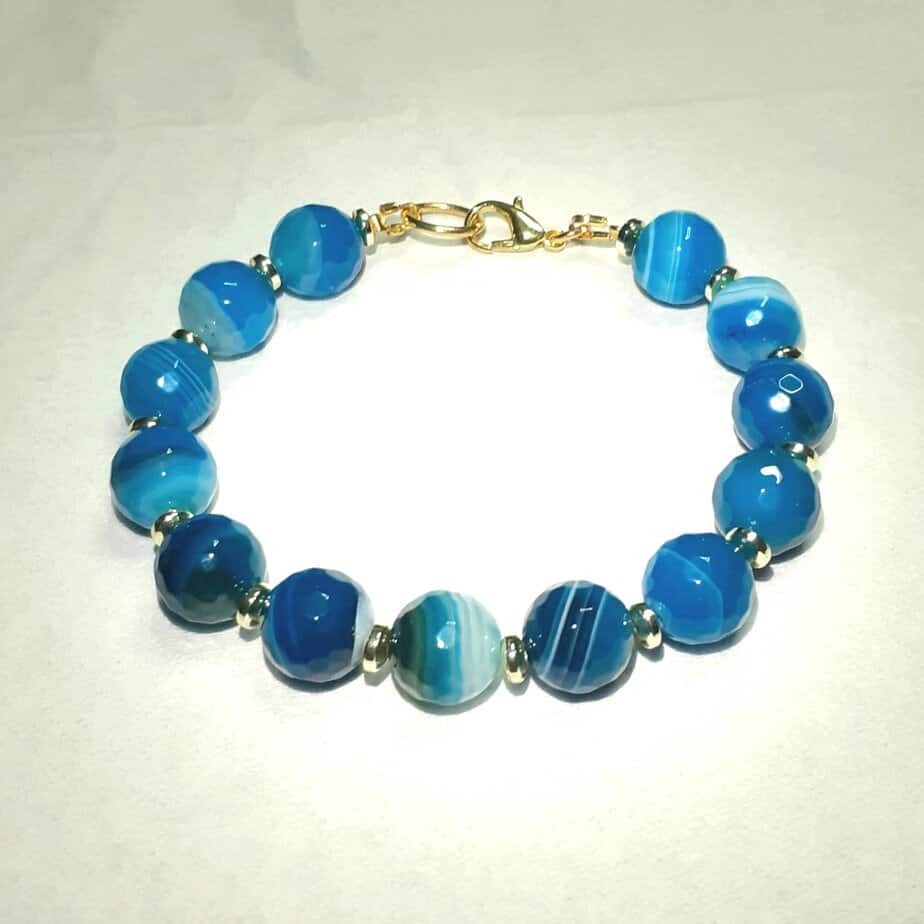 Coloured Stone Assorted Colours Bracelets (choose from) - handmade by Quiet Space Arts (view 2)