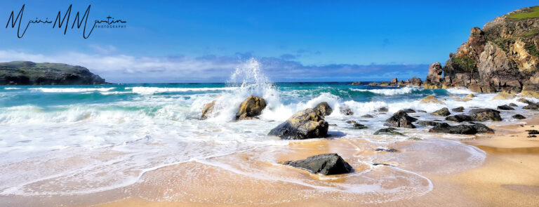 Dalmore, Isle of Lewis Panoramic - handmade by Mairi M Martin Hebrides Photography