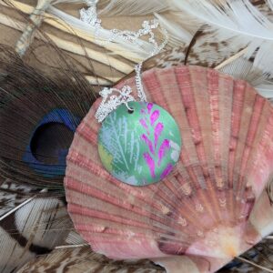 Green Wildlfower Pendant. - Image 4