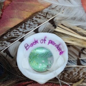 Green Wildlfower Pendant. - Image 3