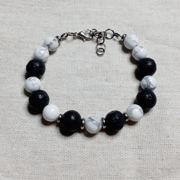 Howlite Assorted Style Bracelets (choose from) - handmade by Quiet Space Arts (view 3)