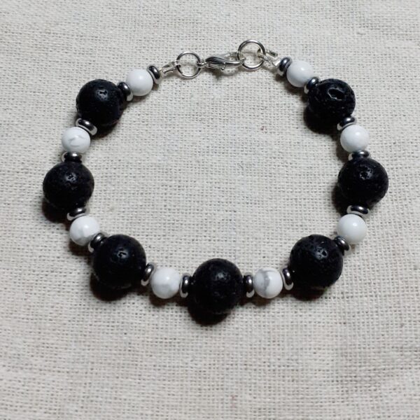 Howlite Assorted Style Bracelets (choose from) - handmade by Quiet Space Arts (view 4)
