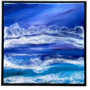Ultimate Resin seascape - framed - handmade by Sarah Kay Arts (view 2)