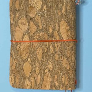 A6 Cork covered journal / notebook with inserts, natural cork cover - handmade by Brue Art (view 6)