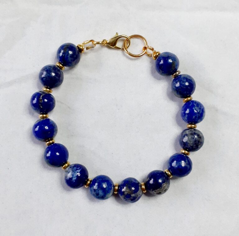 Lapis Luzili Assorted Style Bracelets (choose from) - handmade by Quiet Space Arts (view 4)