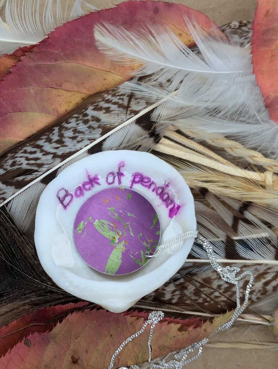 Purple Wildflower Pendant - Image 3