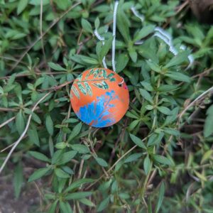 Orange Cuillin Wildflower Pendant - handmade by Lus Na Cuillin (view 5)