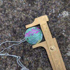 Green Wildlfower Pendant. - Image 2