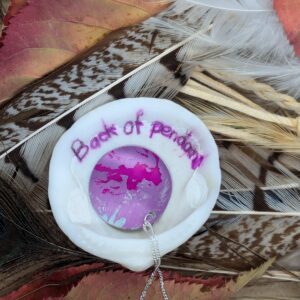 Purple Cuillin Wildflower Pendant - handmade by Lus Na Cuillin (view 4)