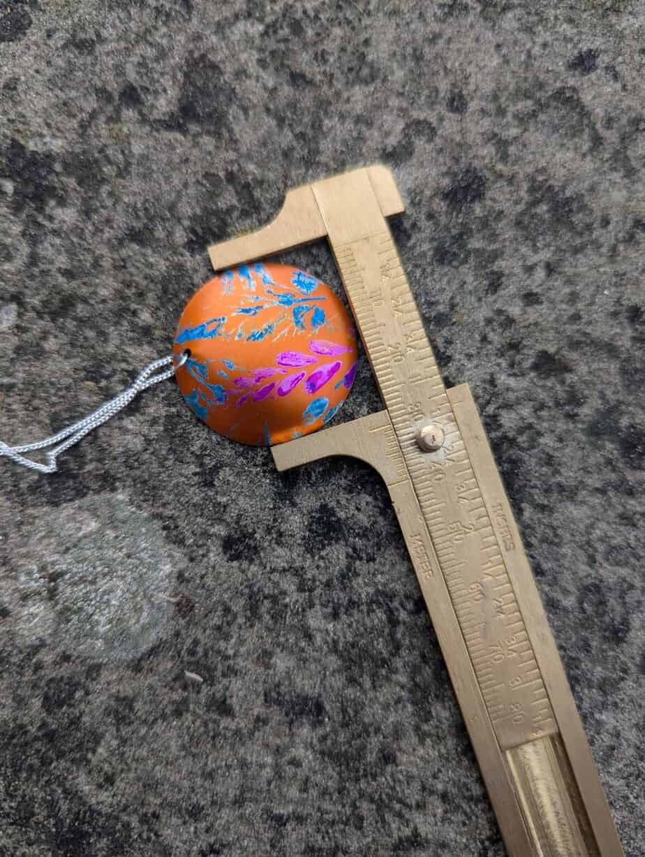 Orange Wildflower Pendant - Image 2