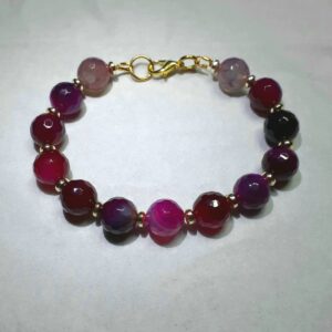 Coloured Stone Assorted Colours Bracelets (choose from) - handmade by Quiet Space Arts (view 3)