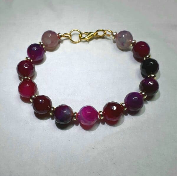 Coloured Stone Assorted Colours Bracelets (choose from) - handmade by Quiet Space Arts (view 3)