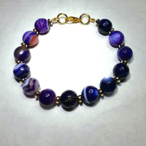Coloured Stone Assorted Colours Bracelets (choose from) - handmade by Quiet Space Arts (view 4)