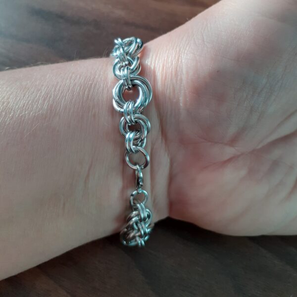 Chainmaille Multi Mobius Bracelet - handmade by Quiet Space Arts (view 4)