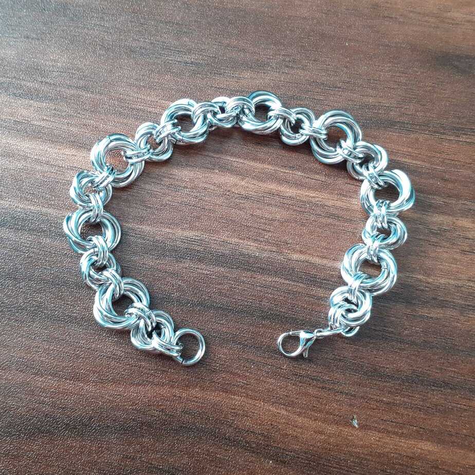 Chainmaille Multi Mobius Bracelet - handmade by Quiet Space Arts
