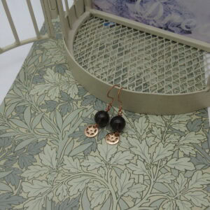 Smokey Quartz, Earrings, Rose Gold Plated, gift for her - Image 6