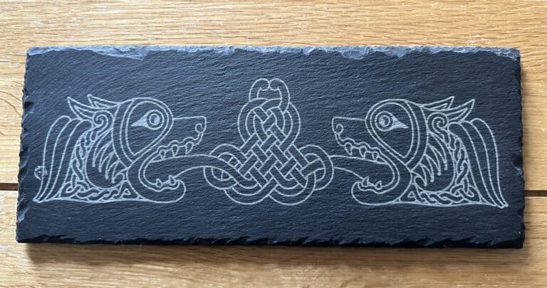 Celtic Dogs Platter - handmade by Barnweil
