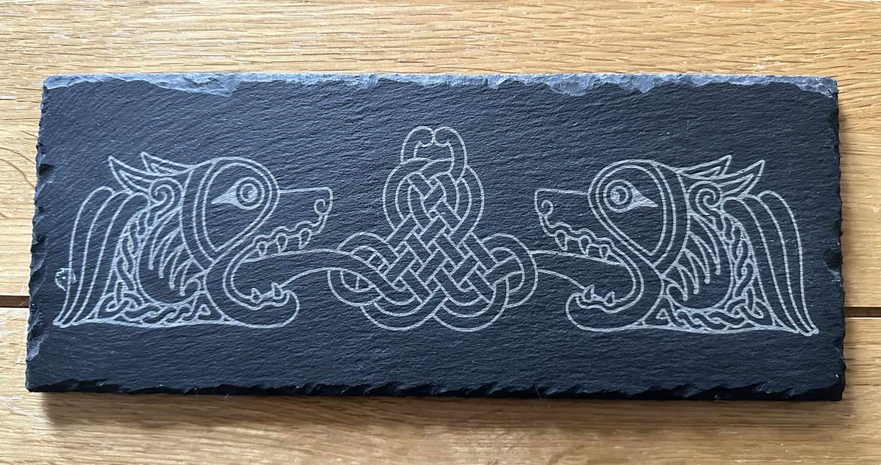 Celtic Dogs Platter - handmade by Barnweil