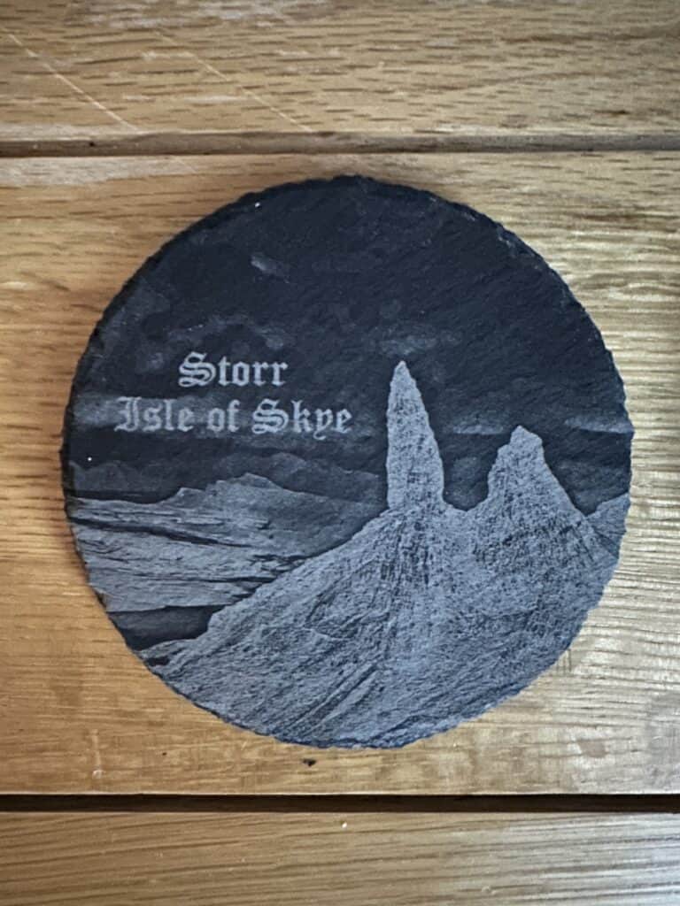 Old Man of Storr coaster - handmade by Barnweil (view 2)