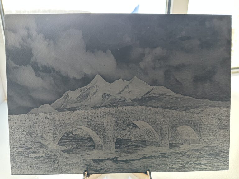 Sligachan Bridge Placemat - handmade by Barnweil