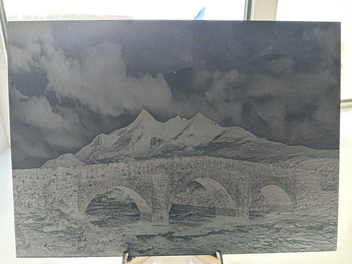 Sligachan Bridge Placemat - handmade by Barnweil