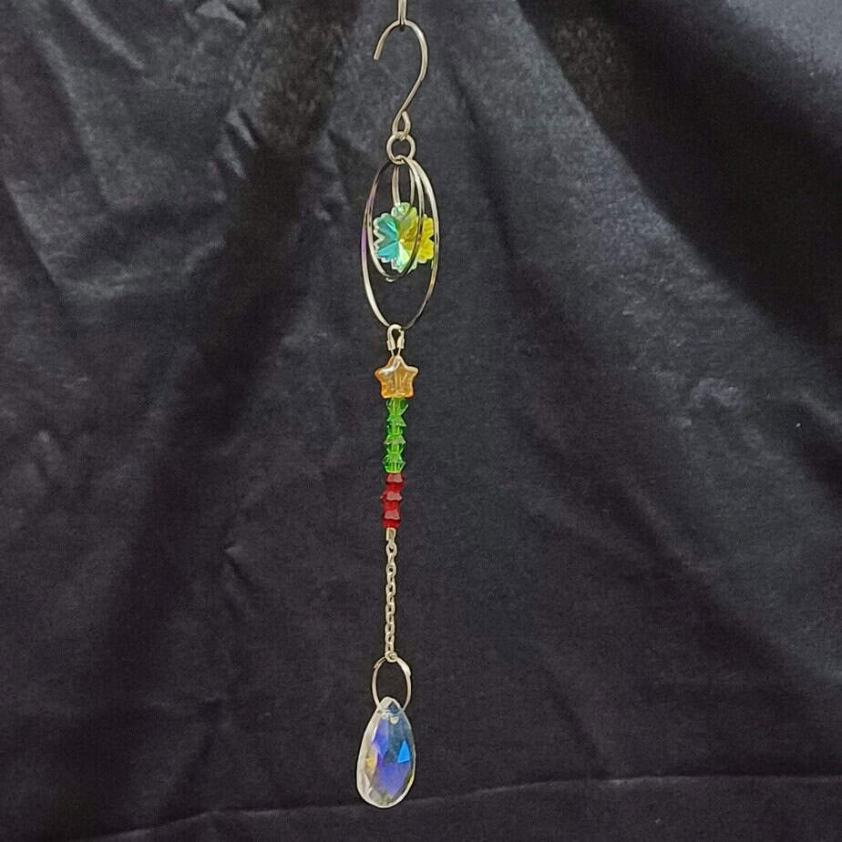 Starflower Suncatcher - handmade by Manatee Maille